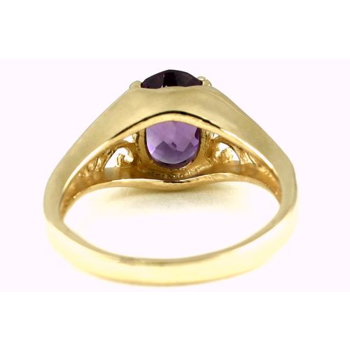 Amethyst, 10KY Gold Ring, R005