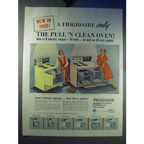 1959 Frigidaire Pull 'n Clean Oven Ad