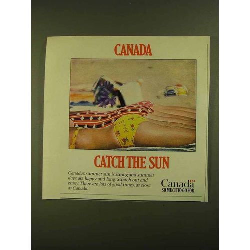 1979 Canada Tourism Ad - Catch the Sun