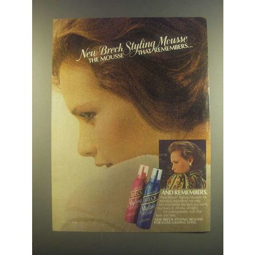 1985 Breck Styling Mousse Ad - Remembers