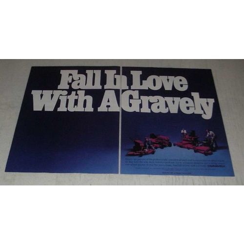 1987 Gravely Mowers Ad - Fall in Love With a Gravely