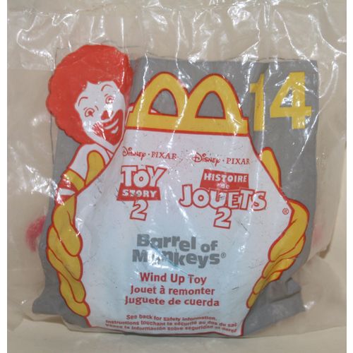 1999 McDonalds Disney's Toy Story 2 #14 Barrel of Monkeys Mint in Package