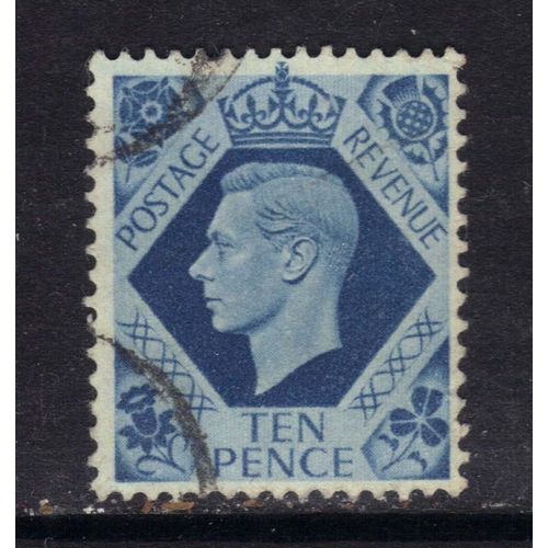 GB 1939 KGV1 10d Turquoise Blue SG 474 ( G875 )