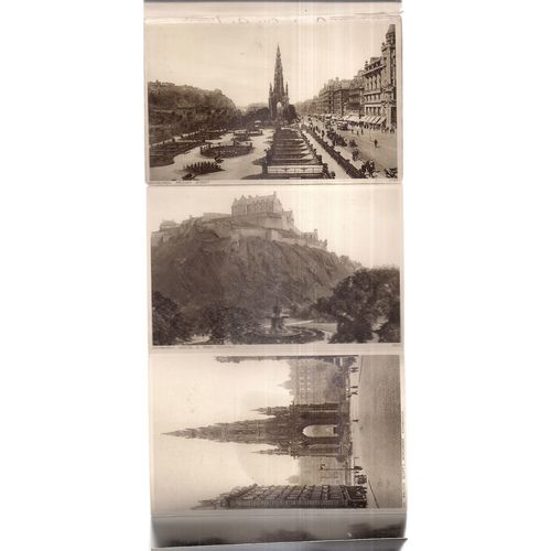 EDINBURGH vintage unposted 6 view GRAVURE Lettercard Photochrom...card cover /