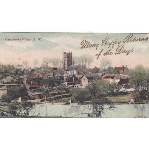 Carisbrooke Village( Happy Returns of the Day) Isle of Wight Postcard (IOW76812