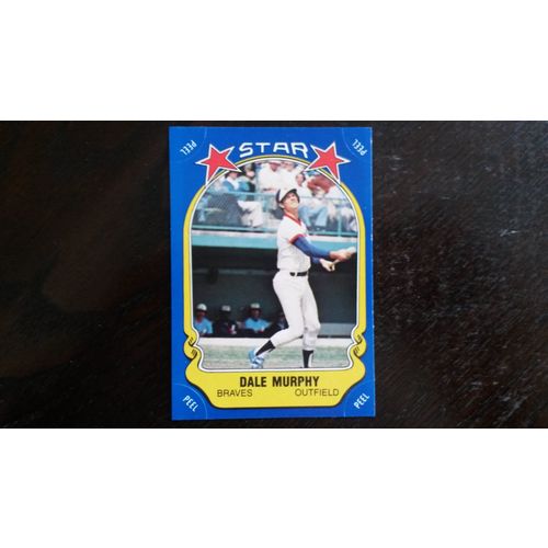1981 Fleer Star Sticker Card # 119 Dale Murphy Ex (5) Atlanta Braves