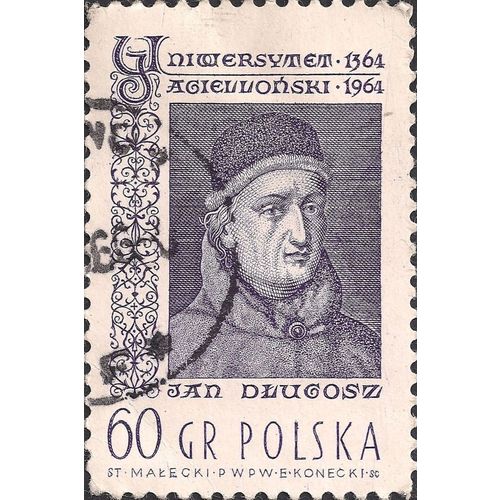 POLAND, Jan Dlugosz, violet 1964, 60 Gr