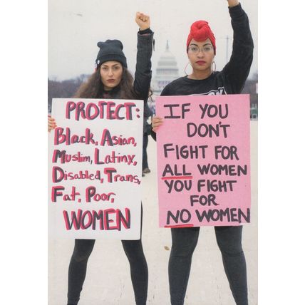 All Women Are Equal Black Asian Disabled Trans Campaign Postcard