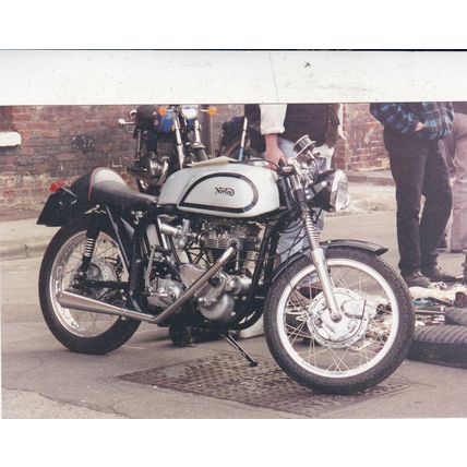 Norton Motorcycle Photograph VGC