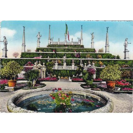 Isola Bella Giardina Italy Postcard posted posted 1960 GC