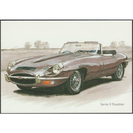 Jaguar E-type SII DHC - Golden Era Postcard