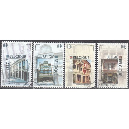 Belgique 2005 Michel 3474 - 3477 O Cote (2008) 3.80 € Anciens magasins
