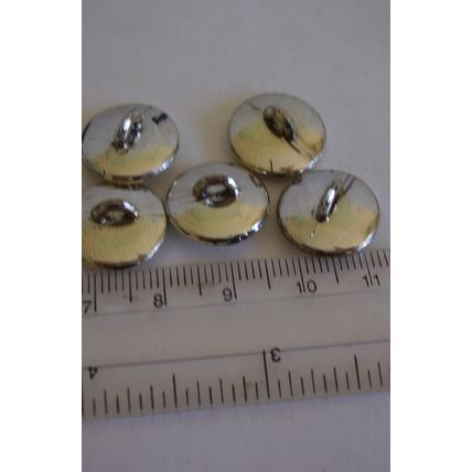 6 Princess Cruise Liner Silver-tone Buttons 15 mms