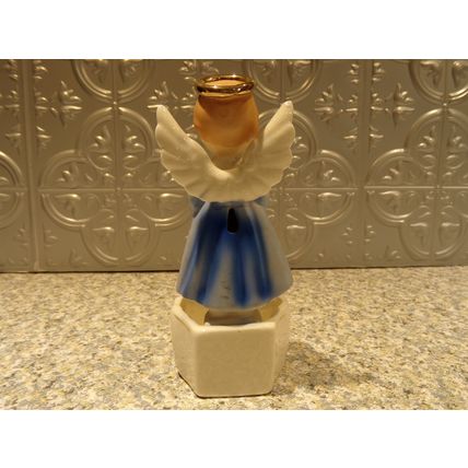 Vintage Angel Holy Water Wall Pocket God Bless Our Home Art Japan