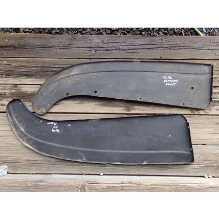 1946 47 48 Plymouth P15 Front Bumper Filler OEM 2 pcs