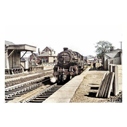 ptc8768 - Cambs' - Locomotive 43067 picks up Goods from Ramsey North - print 6x4