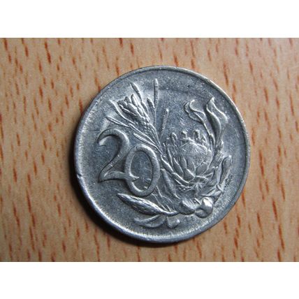 Suid Africa South Africa 1983 20 Cent Coin