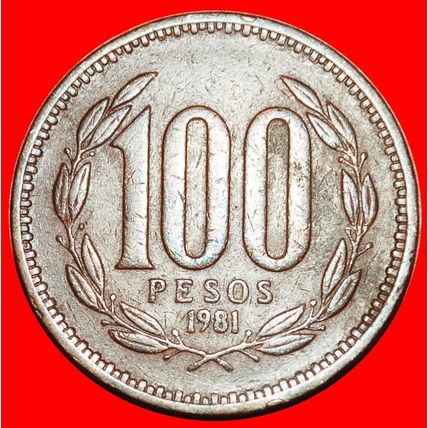 Ⰶ CROWNED CONDOR (1981-2000): CHILE ★ 100 PESOS 1981!★LOW START★NO RESERVE