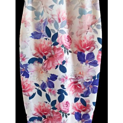New Look Floral Dress Printed pencil bellow knee lenght size 8 XS extensible