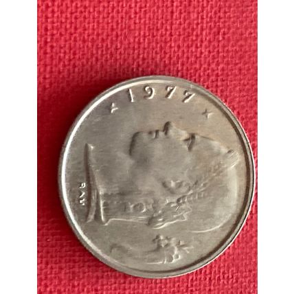 Umlaufmünze Belgien 1 Franc 1977 Belgie