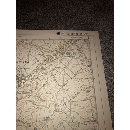 OS map 1:10000 Yorks, Sheet SE 20 NW 1985. Denby Dale, Ingbirchworth
