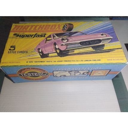 Matchbox Superfast No5 - Lotus Europa - Pink - Replica Box