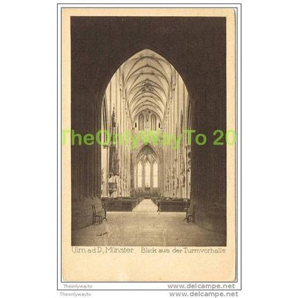 ULM AD D, MUNSTER, BLICK AUS DER TURMVORHALLE, GERMANY, c1920s