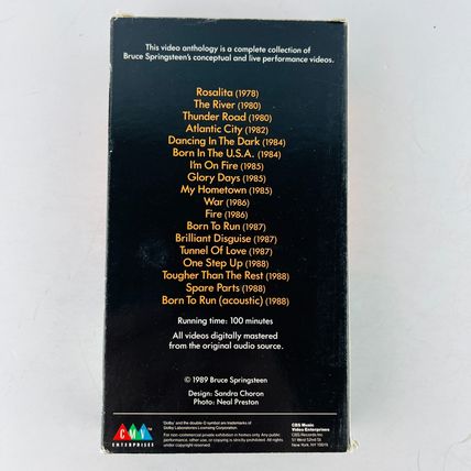 Bruce Springsteen The Complete Video Anthology 1978-2000 VHS Video Tape Updated