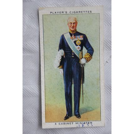 1937 Players Coronation Ceremonial Dress No. 36 A Cabinet Minister