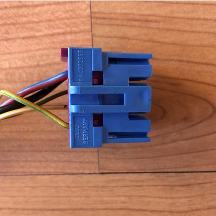 5 Wire 10 Terminal Wiring Pigtail Connector Audi VW D2 S8 A8 A8L 8A0972986 Blue