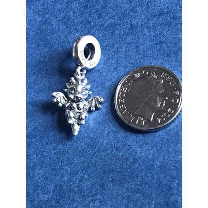 Genuine 925 Dragon charm for bracelet comes in a cute velvet pouch