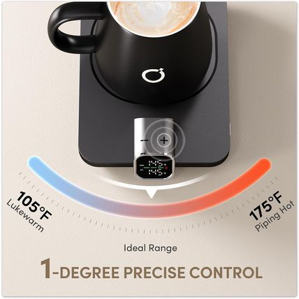 Smart Heated Coffee Mug Warmer & Mug Set - Heated Coffee Warmer with Auto Shut O