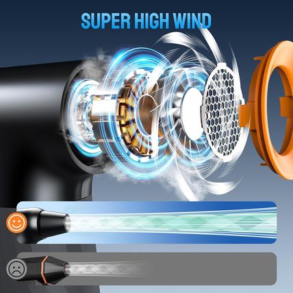Compressed Air Duster, 260000RPM Cordless Electric Air Blower with Brushless Mot