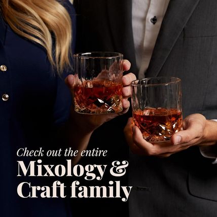 Mixology & Craft Whiskey Stones Gift Set for Men - 2 Glasses, 8 Chilling Rocks &