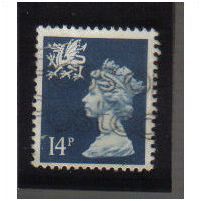 1971/93 GB WALES 14P BLUE F/U SGW40
