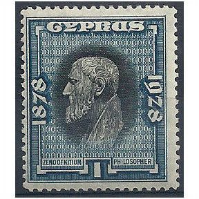 Cyprus 1928 SG124 1pi Black & Greenish-Blue Mounted Mint ..