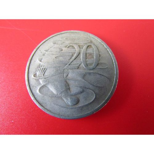 1969 QUEEN ELIZABETH II AUSTRALIA TWENTY CENTS FREE POST. Z