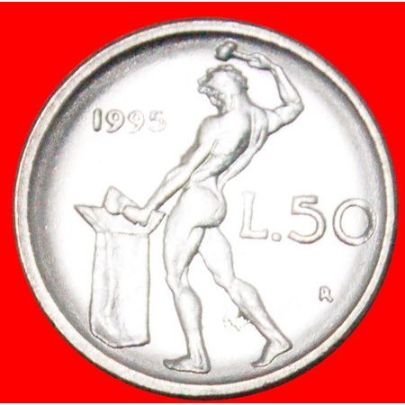 VULCAN: ITALY ★ 50 LIRAS 1995R! SMALL SIZE! LOW START ★ NO RESERVE!