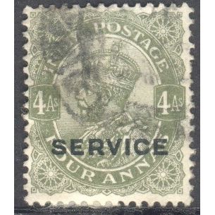 India 1912 - SG O132 - KGV 4a olive (SERVICE) - used 9