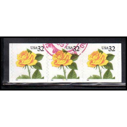 Used 3054 32c Yellow Rose Very Fine PNC 5555/3 PA3689