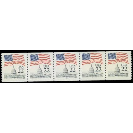 2115a 22c U.S. Flag Very Fine MNH PNC 8/5 P0579