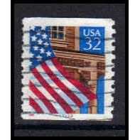 Used 2913 32c U.S. Flag Over Porch Fine CNS 33333 W0845