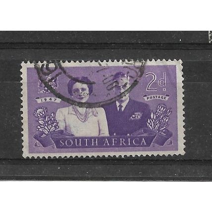 SouthAfrica.SG112 2d King George VI&Queen Elizabeth.English Print.F/Used.Sept21a