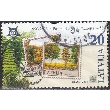 Latvija 2006 Michel 655 O Cote (2013) 0.80 € 50 Ans Europa CEPT Timbres