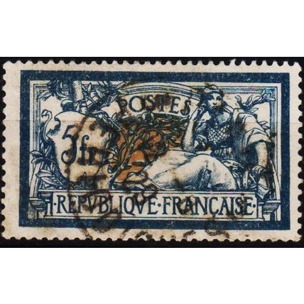 France. 1900 5f S.G.308 Used