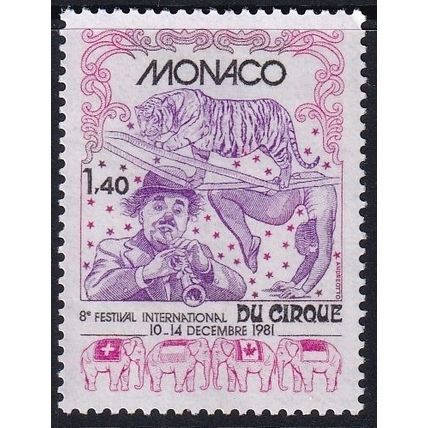 Monaco 1981 SG 1543 UMM - Circus (E-338 (3))