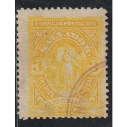 El Salvador ( Salvador ) N° 29 YVERT OBLITERE ( USED )