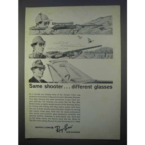 1966 Ray-Ban Sun Glasses Ad - Same Shooter