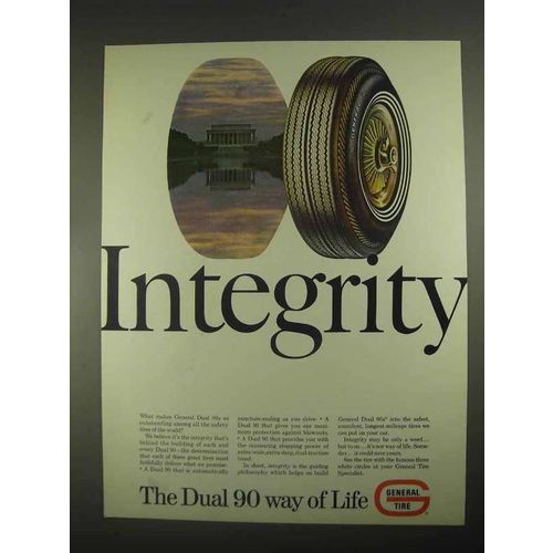 1967 General Dual 90 Tires Ad - Integrity