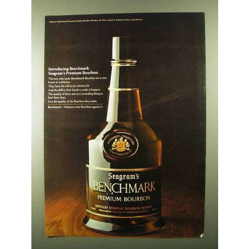 1968 Seagram's Benchmark Bourbon Ad - Premium
